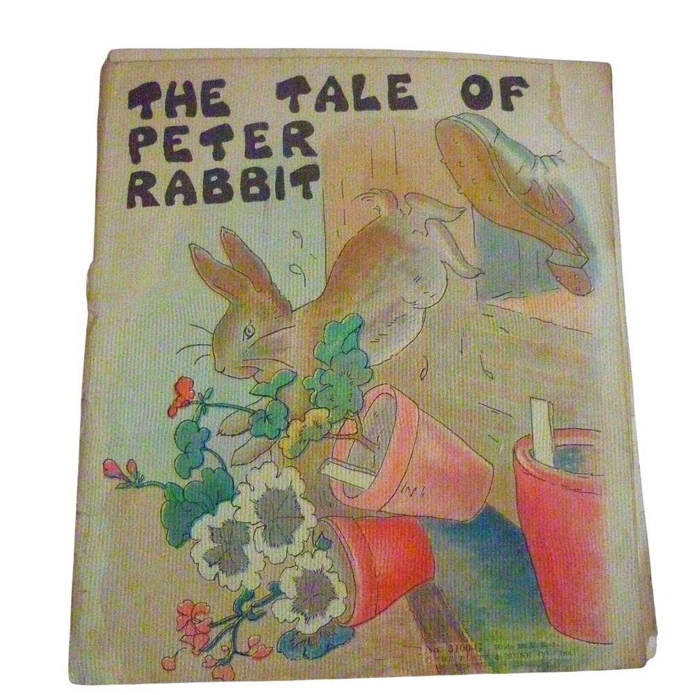 Vintage 1934 The Tale of Peter‎ Rabbit Saalfield Pub Co Softcover Book No 3100-G